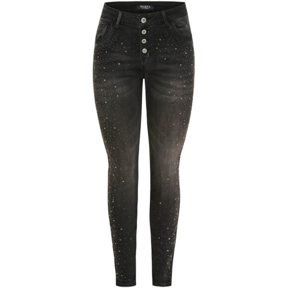 Marta buks sort/glitter - Dame - Bukser  - MARTA