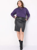 Wasabiconcept nederdel sort coated - Plus size bukser til kvinder - Wasabiconcept