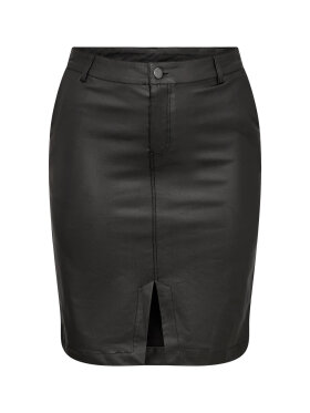 Wasabiconcept nederdel sort coated - Plus size bukser til kvinder - Wasabiconcept