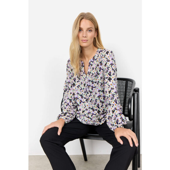 Soyaconcept  - Soyaconcept bluse lilla mix