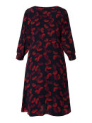 Signature kjole sort/rød - Mellemlange kjoler - Signature