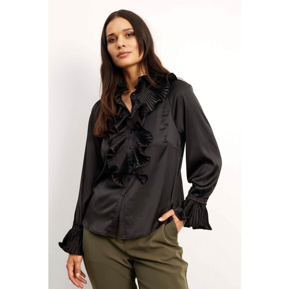 In Front skjorte sort - Dame - Bluser - IN FRONT