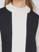 Sisters Point strik sort/creme - Lækre striktrøjer til kvinder - Sisters Point