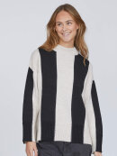 Sisters Point strik sort/creme - Lækre striktrøjer til kvinder - Sisters Point