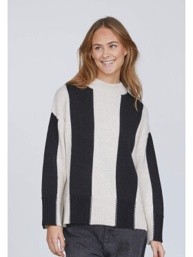 Sisters Point strik sort/creme - Lækre striktrøjer til kvinder - Sisters Point Sisters Point strik sort/creme - Lækre striktrøjer til kvinder - Sisters Point