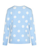 Signature strik lyseblå prikket - Lækre striktrøjer til kvinder - Signature