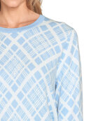 Signature strik lyseblå/off - Lækre striktrøjer til kvinder - Signature