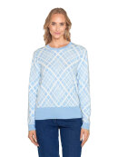 Signature strik lyseblå/off - Lækre striktrøjer til kvinder - Signature