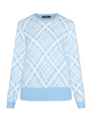 Signature strik lyseblå/off - Lækre striktrøjer til kvinder - Signature