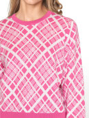 Signature strik pink/off - Lækre striktrøjer til kvinder - Signature