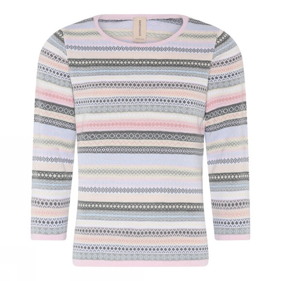 Skovhuus strik rosa stribet - Lækre striktrøjer til kvinder - Skovhuus Skovhuus strik rosa stribet - Lækre striktrøjer til kvinder - Skovhuus