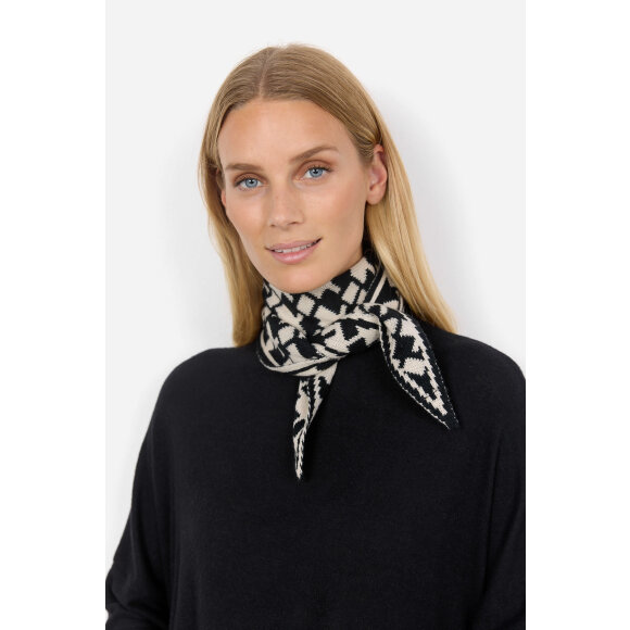 Soyaconcept Tørklæde sort/off - Tørklæder - Soyaconcept 