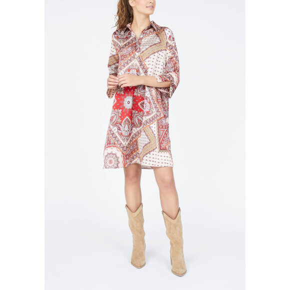 Love & Divine Kjole rød mix - Korte kjoler - love & divine