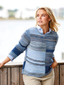 Skovhuus strik blå mix - Lækre striktrøjer til kvinder - Skovhuus