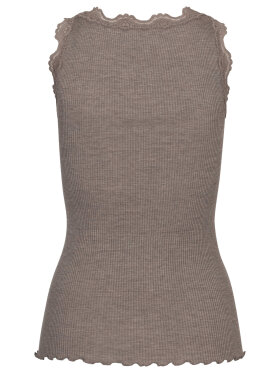 Rosemunde top lys brun - Toppe til dame - Sommertoppe mm. - Rosemunde