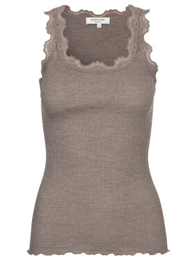 Rosemunde top lys brun - Toppe til dame - Sommertoppe mm. - Rosemunde