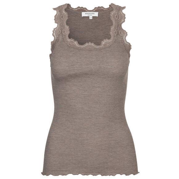 Rosemunde top lys brun - Toppe til dame - Sommertoppe mm. - Rosemunde