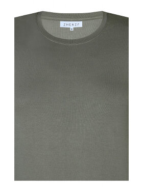 Zhenzi bluse army - Overdele til Plus size - Zhenzi