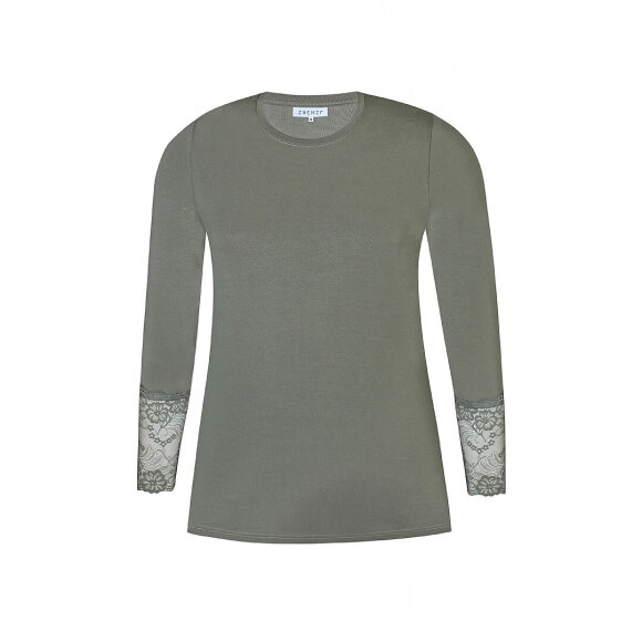 Zhenzi bluse army - Overdele til Plus size - Zhenzi