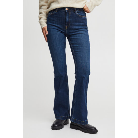 Pulz Buks Mørk Blå - Dame - Jeans - PULZ Jeans