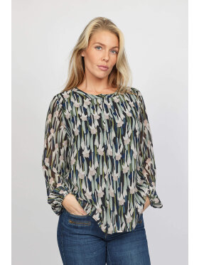 2-BIZ Skjorte Rosa/Grøn mix - Skjorter til kvinder - 2-Biz 2-BIZ Skjorte Rosa/Grøn mix - Skjorter til kvinder - 2-Biz