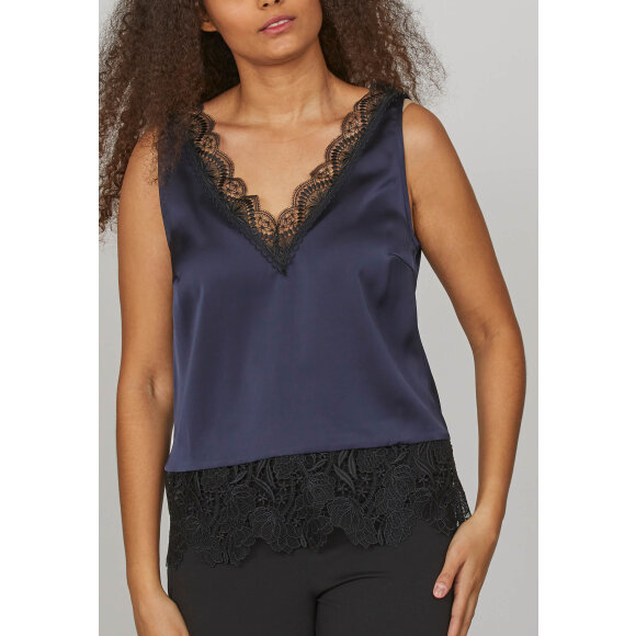 Love & Divine Top Navy - Toppe til dame - Sommertoppe mm. - love & divine