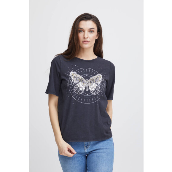 PULZ Jeans - Pulz T-shirt Sort