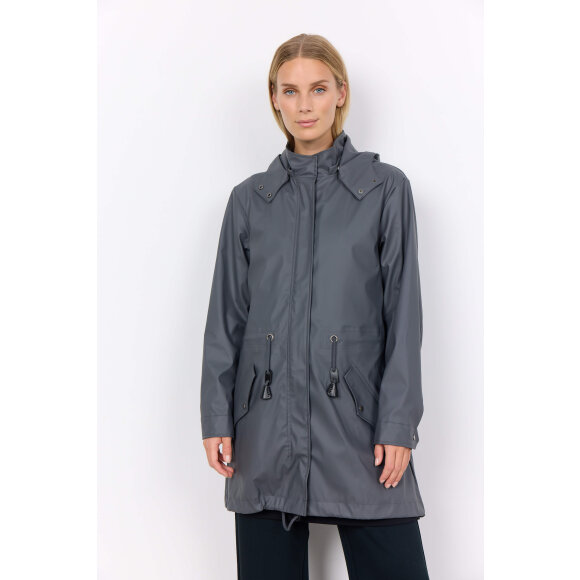 Soyaconcept regnjakke grå - Jakker & frakker til dame - stort udvalg - Soyaconcept 