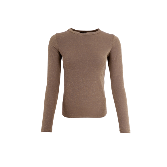 Black Colour Bluse glimmer brun - Dame - Bluser - Black Colour