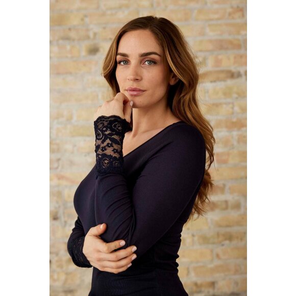 In Front Bluse navy - Dame - Bluser - IN FRONT