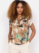 Soyaconcept  - Soyaconcept bluse camel/grøn