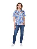Brandtex Bluse blå mix - Dame - Bluser - Brandtex