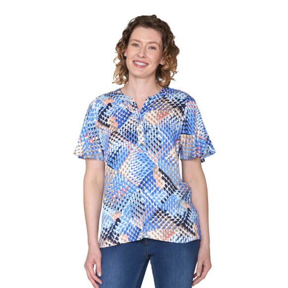 Brandtex Bluse blå mix - Dame - Bluser - Brandtex