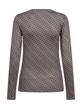 Hype The Detail Bluse sand/sort - Dame - Bluser - Hype The Detail 