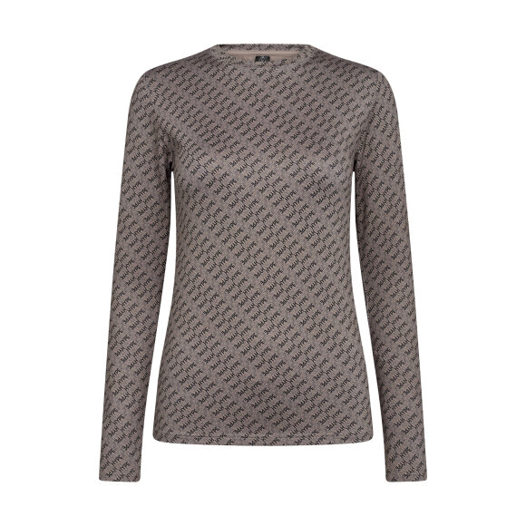 Hype The Detail Bluse sand/sort - Dame - Bluser - Hype The Detail 