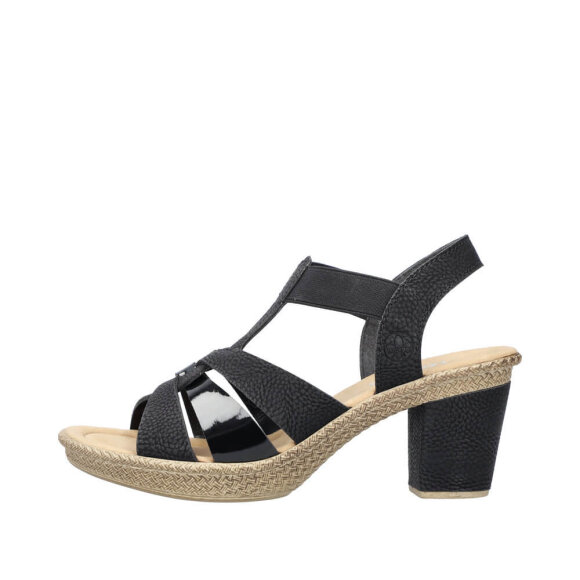 Rieker sandal sort - Dame - Sandaler - Rieker Rieker sandal sort - Dame - Sandaler - Rieker