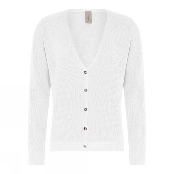 Skovhuus cardigan hvid - Lækre striktrøjer til kvinder - Skovhuus