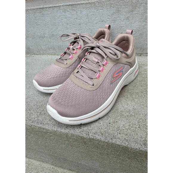 Skechers sneakers taupe/multi - Arch Fit - Sneakers til dame - Skechers