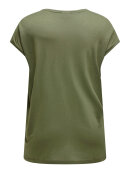 Only Carmakoma T-shirt ARMY - Overdele til Plus size - ONLY CarmaKoma