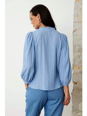 IN FRONT - In Front bluse lyseblå