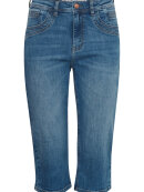 PULZ Jeans - Pulz Jeans Buks Capri mellem blå
