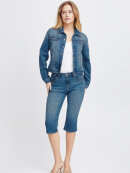 Pulz Jeans Buks Capri mellem blå - Dame - Bukser  - PULZ Jeans