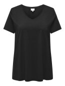 Only Carmakoma t-shirt sort - Overdele til Plus size - ONLY CarmaKoma