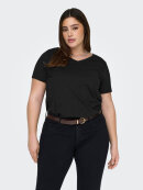 Only Carmakoma t-shirt sort - Overdele til Plus size - ONLY CarmaKoma