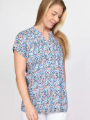 2-Biz - 2-Biz bluse blå blomster mix