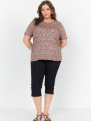 Wasabi T-shirt blomstret - Overdele til Plus size - Wasabiconcept