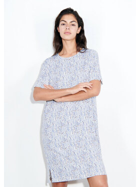 Femilet Natkjole Hvid/Blå - Nattøj og Morgenkåber - femilet