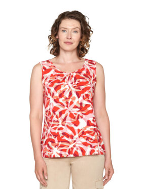 Brandtex Top rød mix - Toppe til dame - Sommertoppe mm. - Brandtex