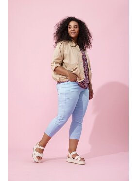 Zhenzi jakke SAND - Overdele til Plus size - Zhenzi