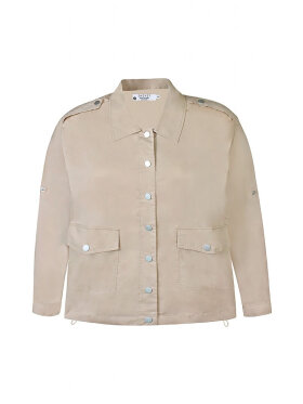 Zhenzi jakke SAND - Overdele til Plus size - Zhenzi